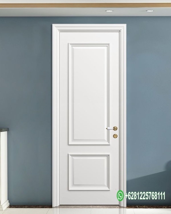 Daun Pintu Kamar Panel Minimalis Putih Cat Duco